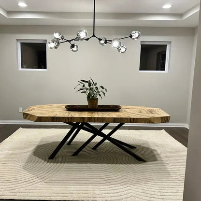 Modern Sputnik Smoky Gray/Amber Glass Branch Chandelier for Kitchen Island/Dining Room - Richardrider