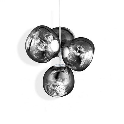 Jaraecyn Chandelier Polycarbonate Shade & Steel Tube 38.6"W