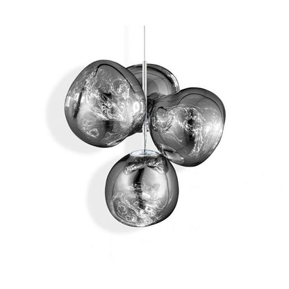 Jaraecyn Chandelier Polycarbonate Shade & Steel Tube 38.6"W