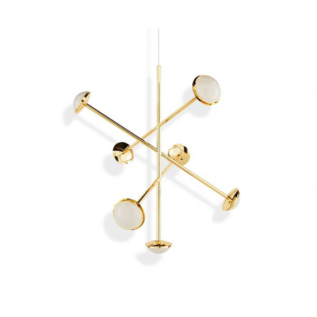 Jaraecyn Chandelier Polycarbonate Shade & Steel Tube 38.6"W