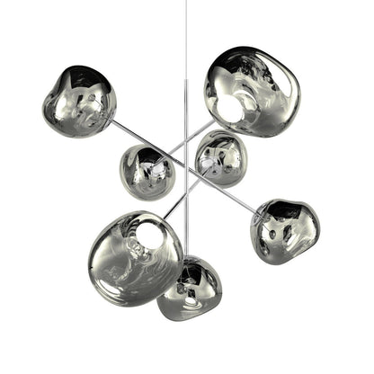 Jaraecyn Chandelier Polycarbonate Shade & Steel Tube 38.6"W