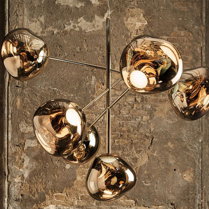 Jaraecyn Chandelier Polycarbonate Shade & Steel Tube 38.6"W