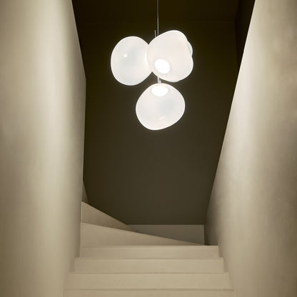 Jaraecyn Chandelier Polycarbonate Shade & Steel Tube 38.6"W