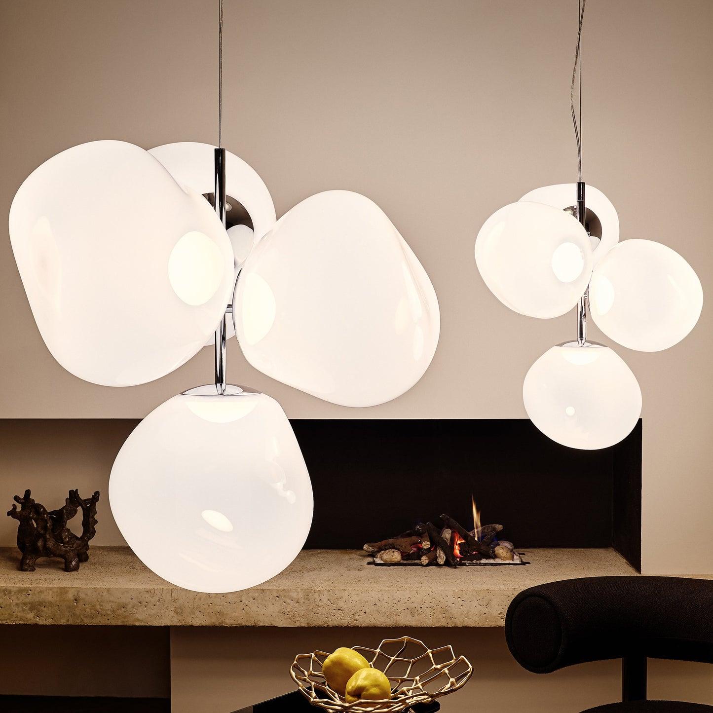 Jaraecyn Chandelier Polycarbonate Shade & Steel Tube 38.6"W