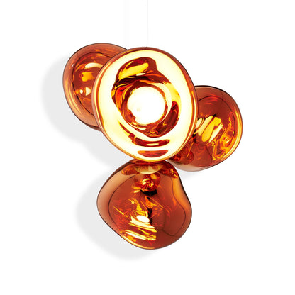 Jaraecyn Chandelier Polycarbonate Shade & Steel Tube 38.6"W
