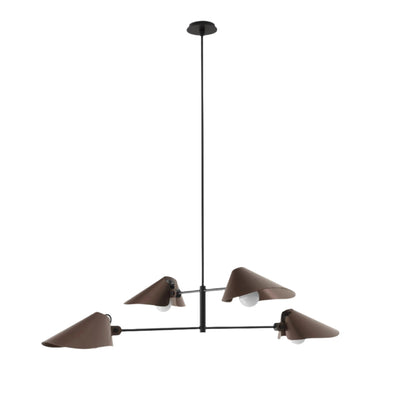 Ioneister Chandelier Painted Aluminum & Anodized Aluminum 55"W x 39"D