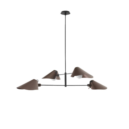 Ioneister Chandelier Painted Aluminum & Anodized Aluminum 55"W x 39"D