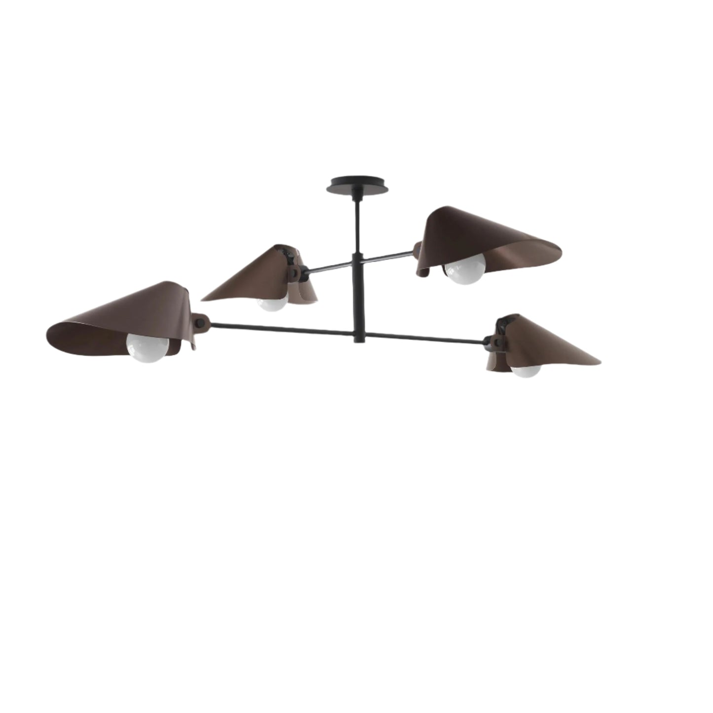 Ioneister Chandelier Painted Aluminum & Anodized Aluminum 55"W x 39"D