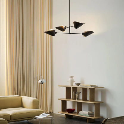 Ioneister Chandelier Painted Aluminum & Anodized Aluminum 55"W x 39"D