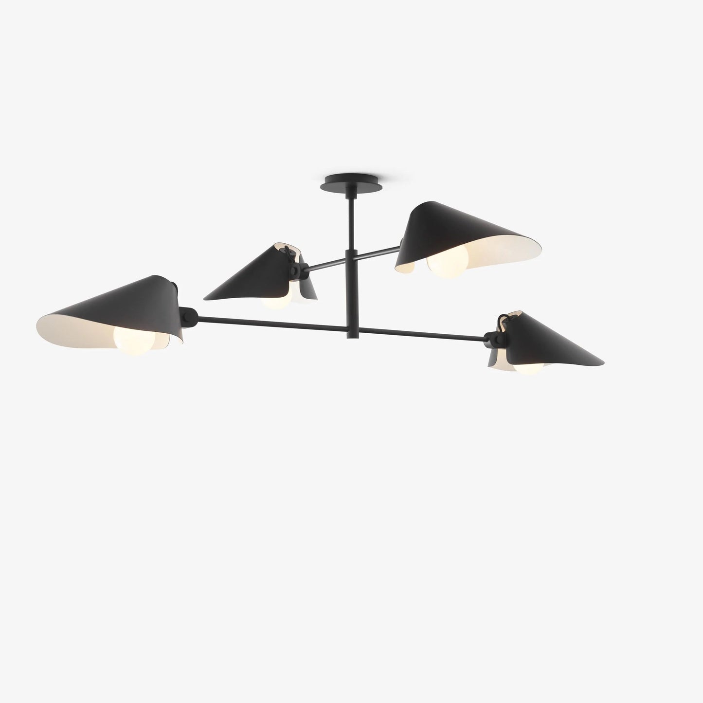 Ioneister Chandelier Painted Aluminum & Anodized Aluminum 55"W x 39"D