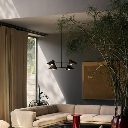Ioneister Chandelier Painted Aluminum & Anodized Aluminum 55"W x 39"D