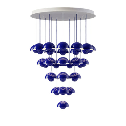 Calaevero Chandelier Lacquered Aluminum & Steel 20.9"D