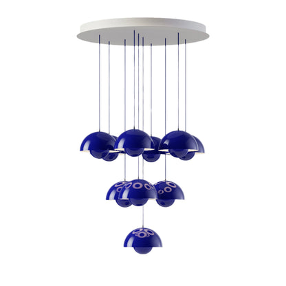 Calaevero Chandelier Lacquered Aluminum & Steel 20.9"D