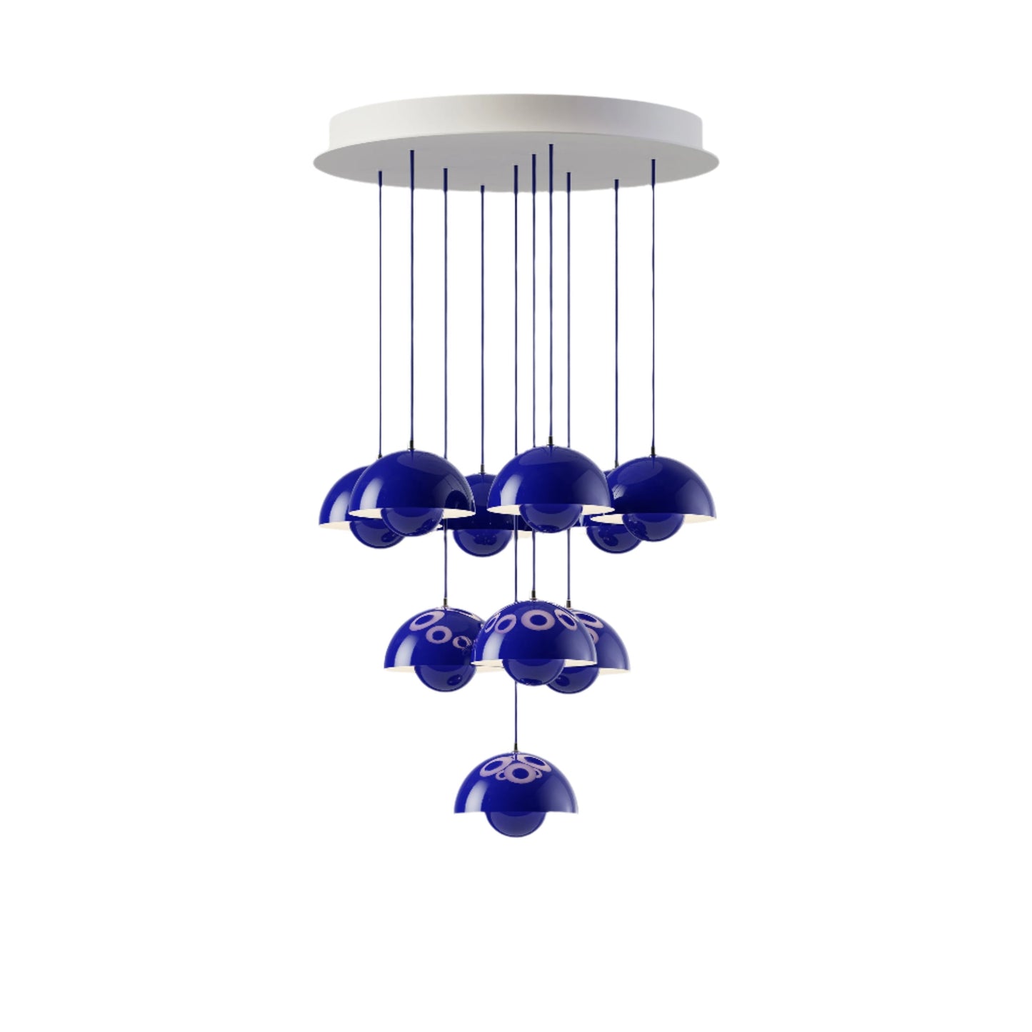 Calaevero Chandelier Lacquered Aluminum & Steel 20.9"D