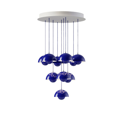 Calaevero Chandelier Lacquered Aluminum & Steel 20.9"D