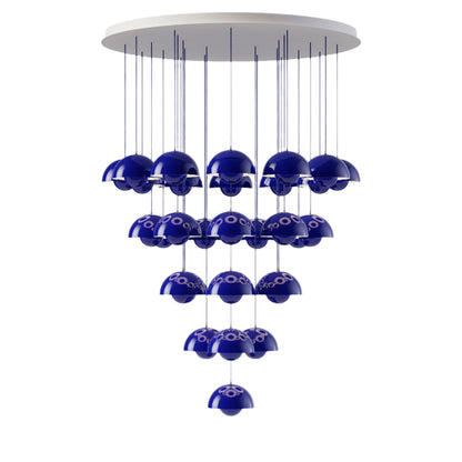 Calaevero Chandelier Lacquered Aluminum & Steel 20.9"D
