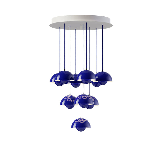 Calaevero Chandelier Lacquered Aluminum & Steel 20.9"D