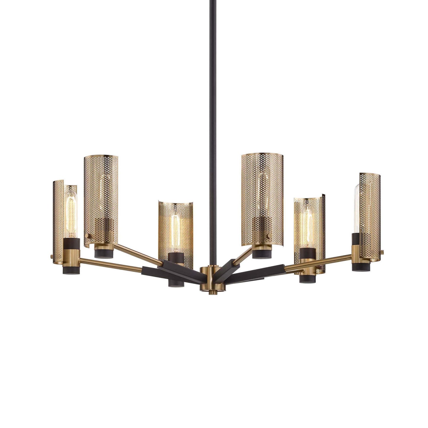 Astraenix Chandelier Hand-worked Iron & Steel 30"W x 30"D