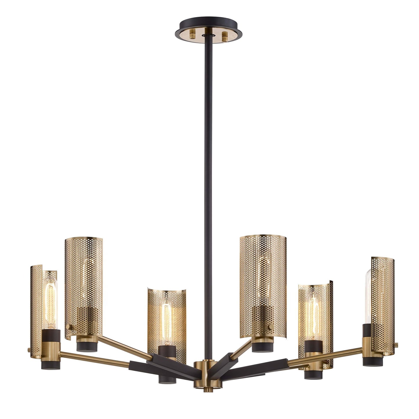 Astraenix Chandelier Hand-worked Iron & Steel 30"W x 30"D