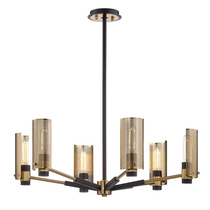 Astraenix Chandelier Hand-worked Iron & Steel 30"W x 30"D