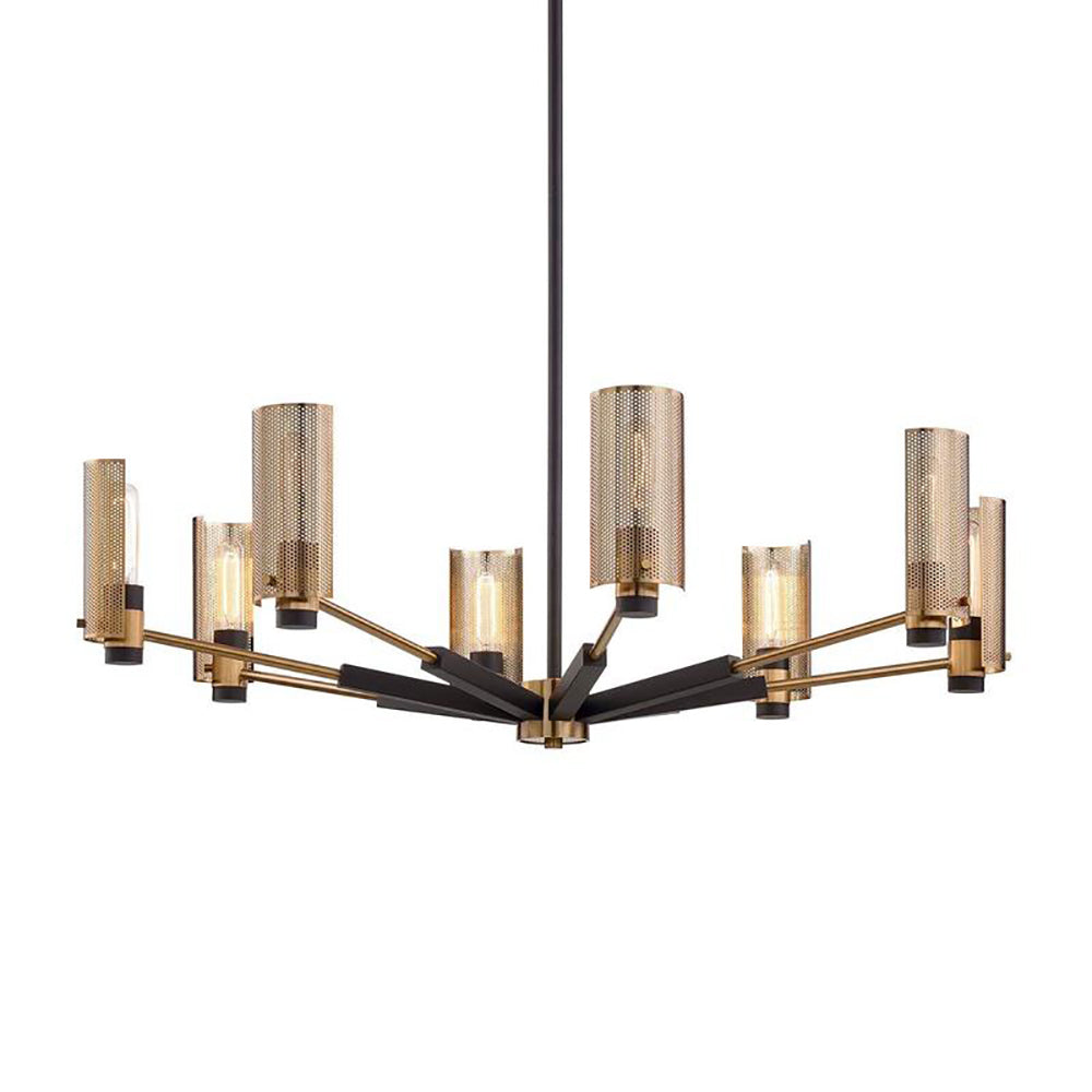 Astraenix Chandelier Hand-worked Iron & Steel 30"W x 30"D