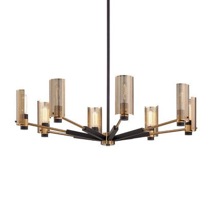 Astraenix Chandelier Hand-worked Iron & Steel 30"W x 30"D