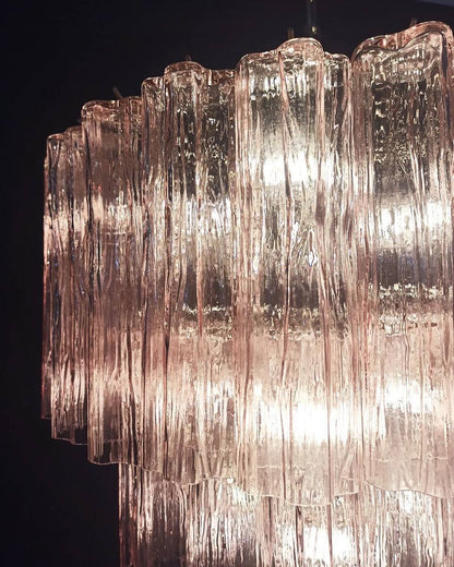 Murano Glass Chandelier – 52 tubes – Pink
