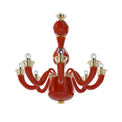Fenomere Crystal Chandelier Murano Glass & Metal 30.3"D