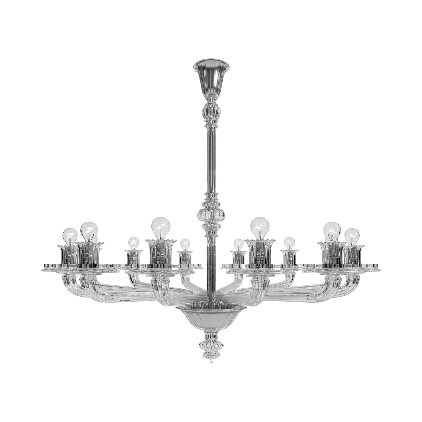 Loruvra Chandelier Murano Glass & Marble 31.5"D