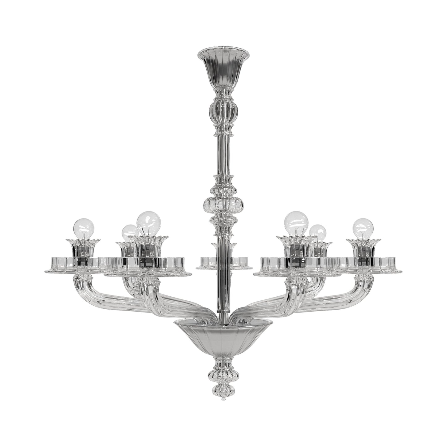 Loruvra Chandelier Murano Glass & Marble 31.5"D
