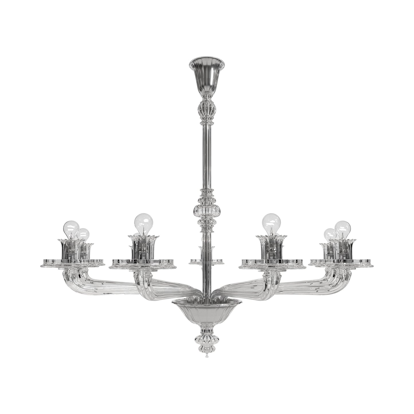Loruvra Chandelier Murano Glass & Marble 31.5"D
