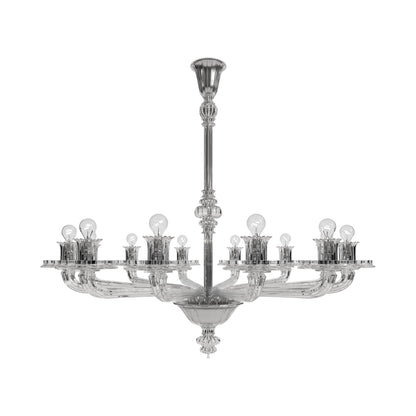 Loruvra Chandelier Murano Glass & Marble 31.5"D
