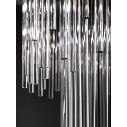 Ivory Veins Two-Tier Linear Pendant
