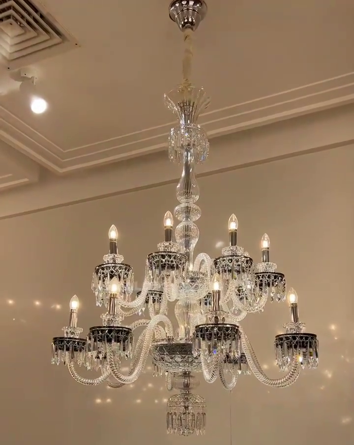 Elegant Crystal Chandelier in Italian Style for Bedroom and Living Room - Richardrider