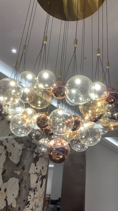 Italian Creative Glass Bubble Ball Chandelier for Living/Dining Room/Kitchen Island