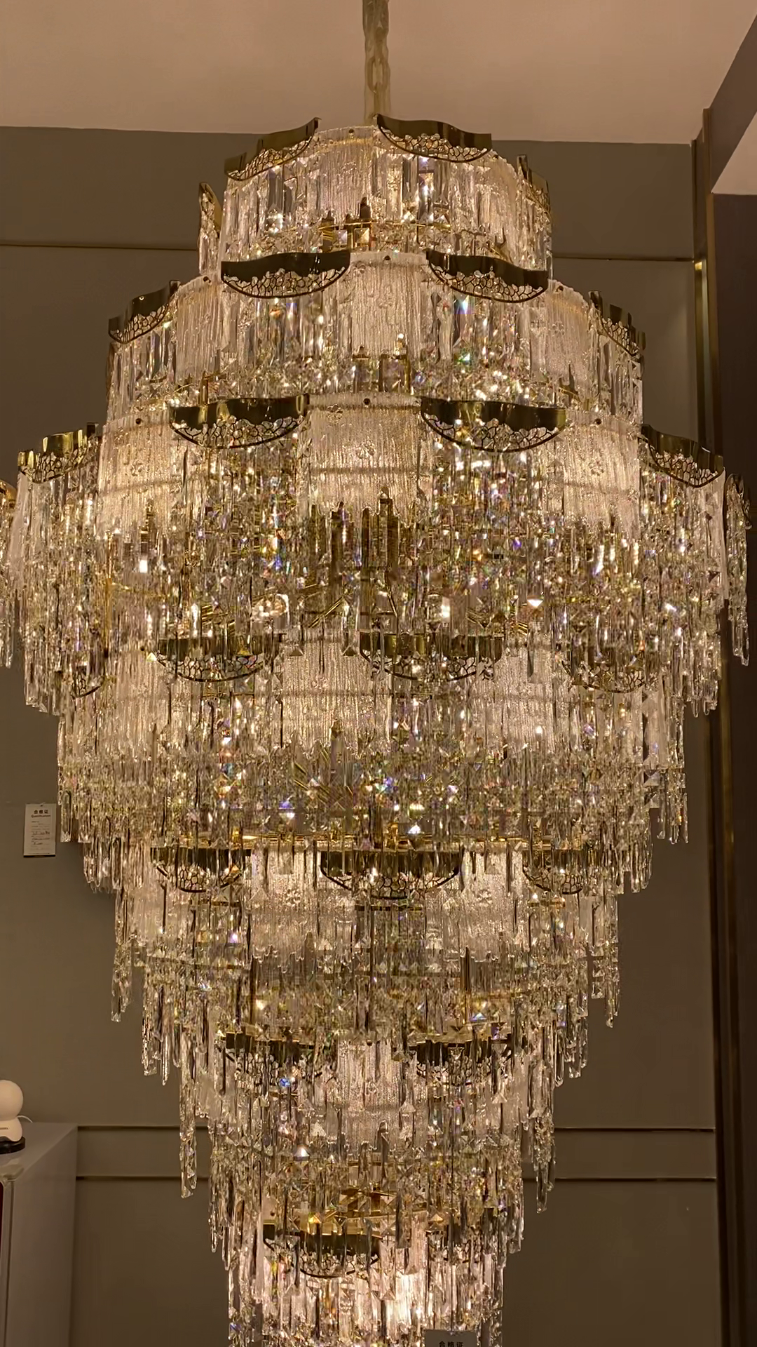 Luxury Extra Large Multi-tier Meilting Ice Crystal Chandelier for Staircase/Foyer/Entryway/Hotel - Richardrider