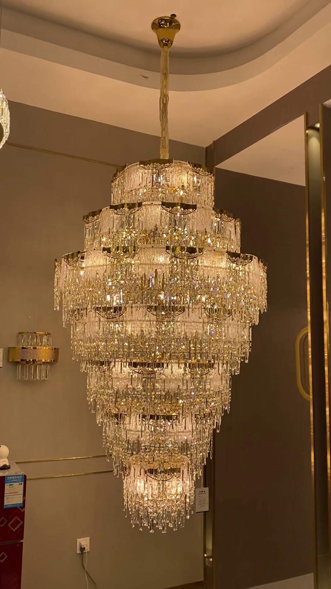 Luxury Extra Large Multi-tier Meilting Ice Crystal Chandelier for Staircase/Foyer/Entryway/Hotel - Richardrider