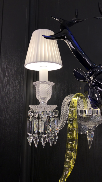 Maria Classic Colorful Candle Branch Blue Deer Crystal Chandelier for Living Room/Dining Room - Richardrider