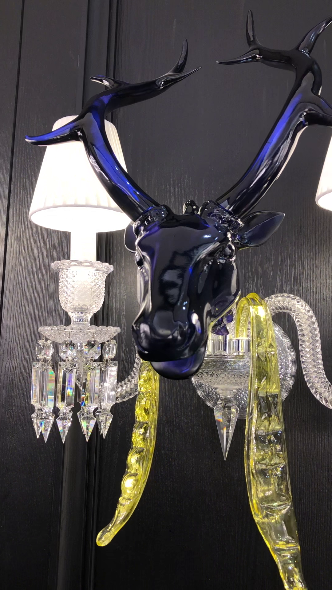 Maria Classic Colorful Candle Branch Blue Deer Crystal Chandelier for Living Room/Dining Room - Richardrider