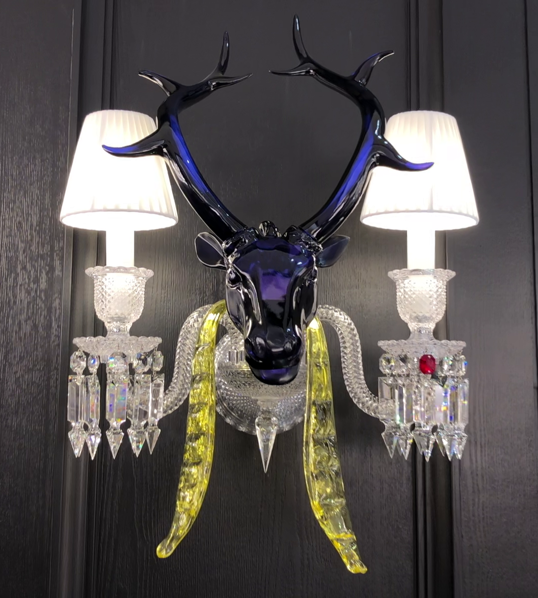 Maria Classic Colorful Candle Branch Blue Deer Crystal Chandelier for Living Room/Dining Room - Richardrider