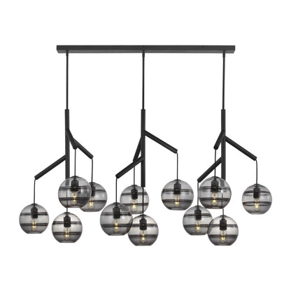 Art Glass Ball Sedona Triple Chandelier - Richardrider