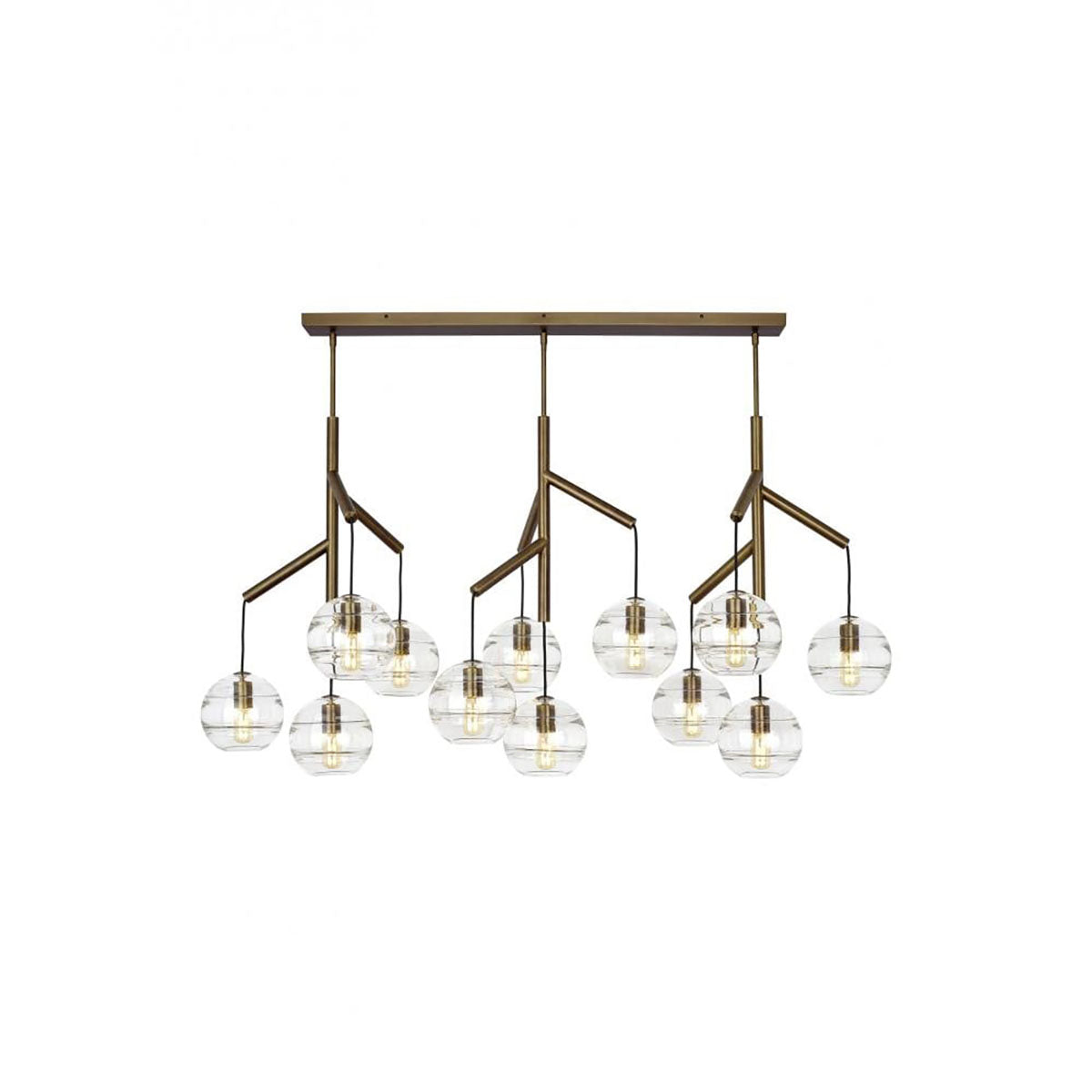 Art Glass Ball Sedona Triple Chandelier - Richardrider