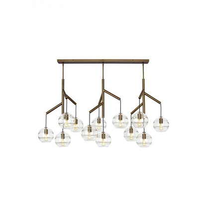 Art Glass Ball Sedona Triple Chandelier - Richardrider