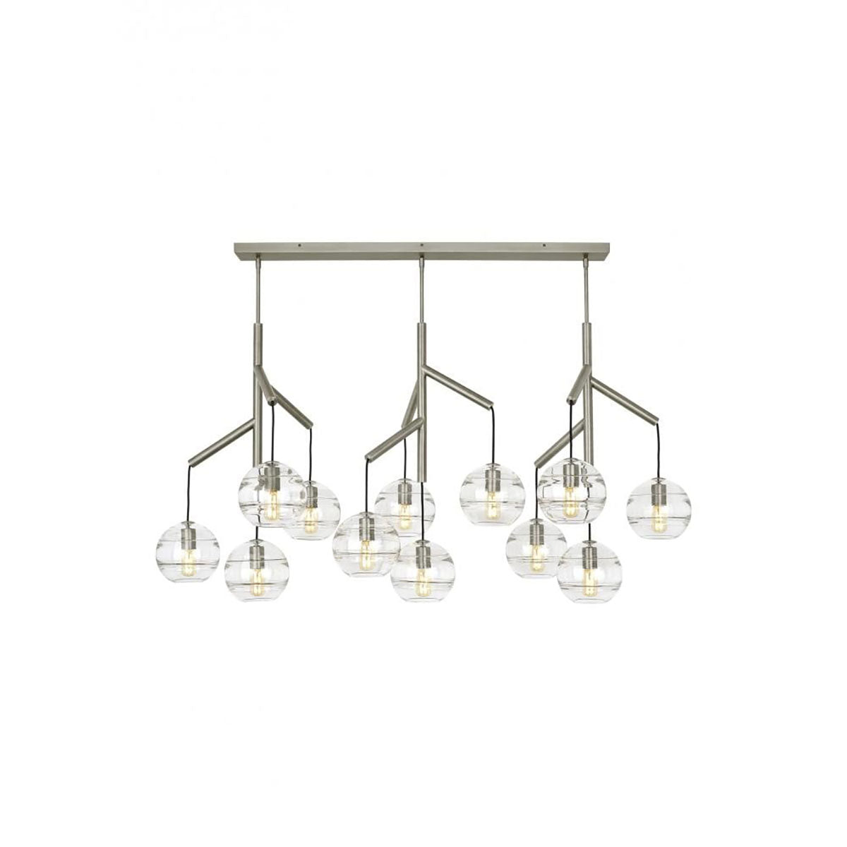 Art Glass Ball Sedona Triple Chandelier - Richardrider