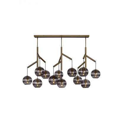 Art Glass Ball Sedona Triple Chandelier - Richardrider
