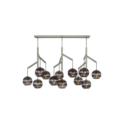 Art Glass Ball Sedona Triple Chandelier - Richardrider