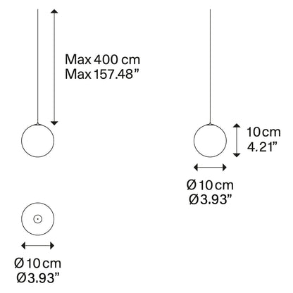 Aviulora Solo Multi-Light Round Chandelier Blown Glass & Steel