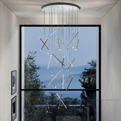 Modern Italian Creative Art Sticks Ceiling Chandelier for Living Room/Staircase/Hotel Lobby - Richardrider